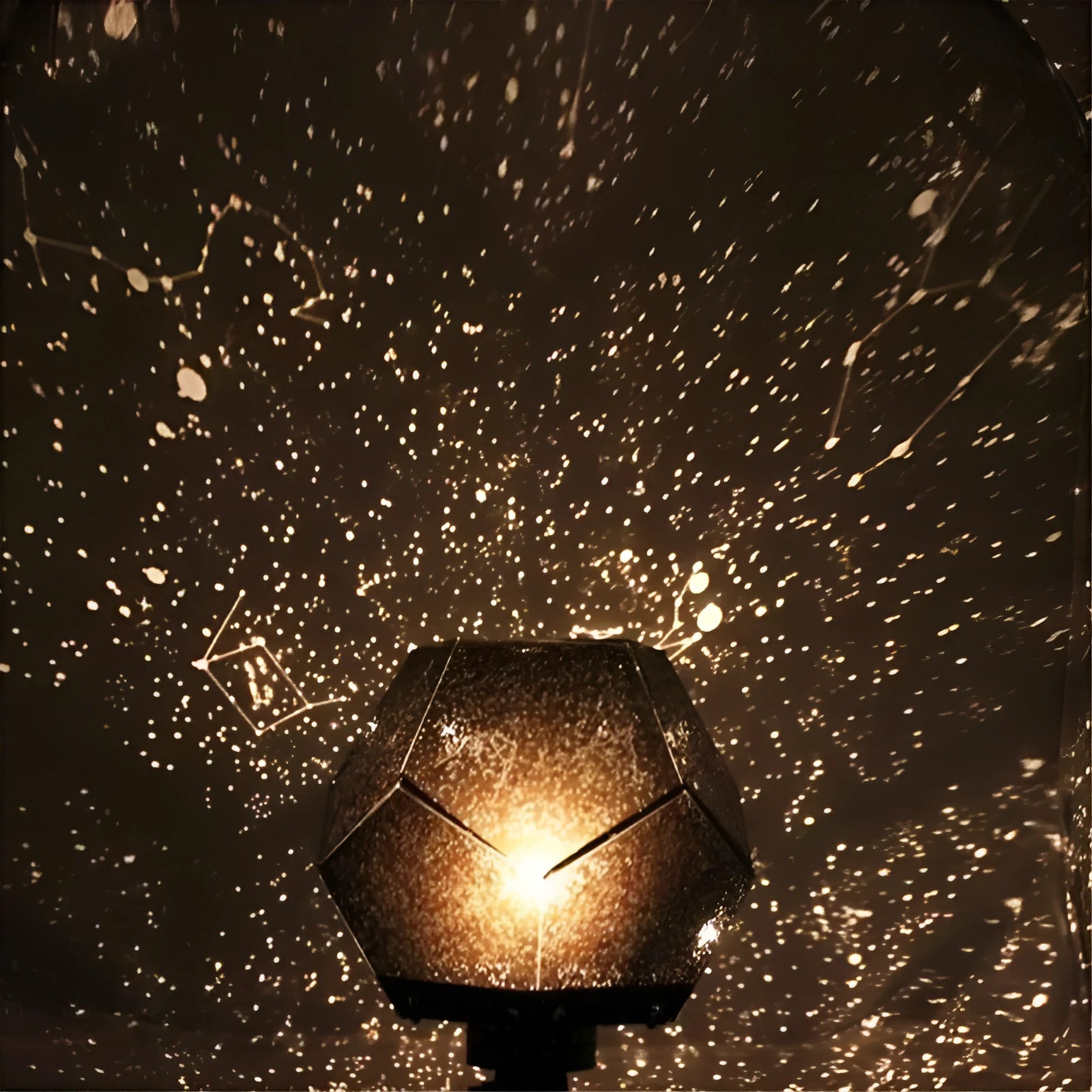 LED star projector night light projecting constellations on ceiling with remote control