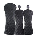 Black waterproof protective cover for wooden golf pole with zippered closure