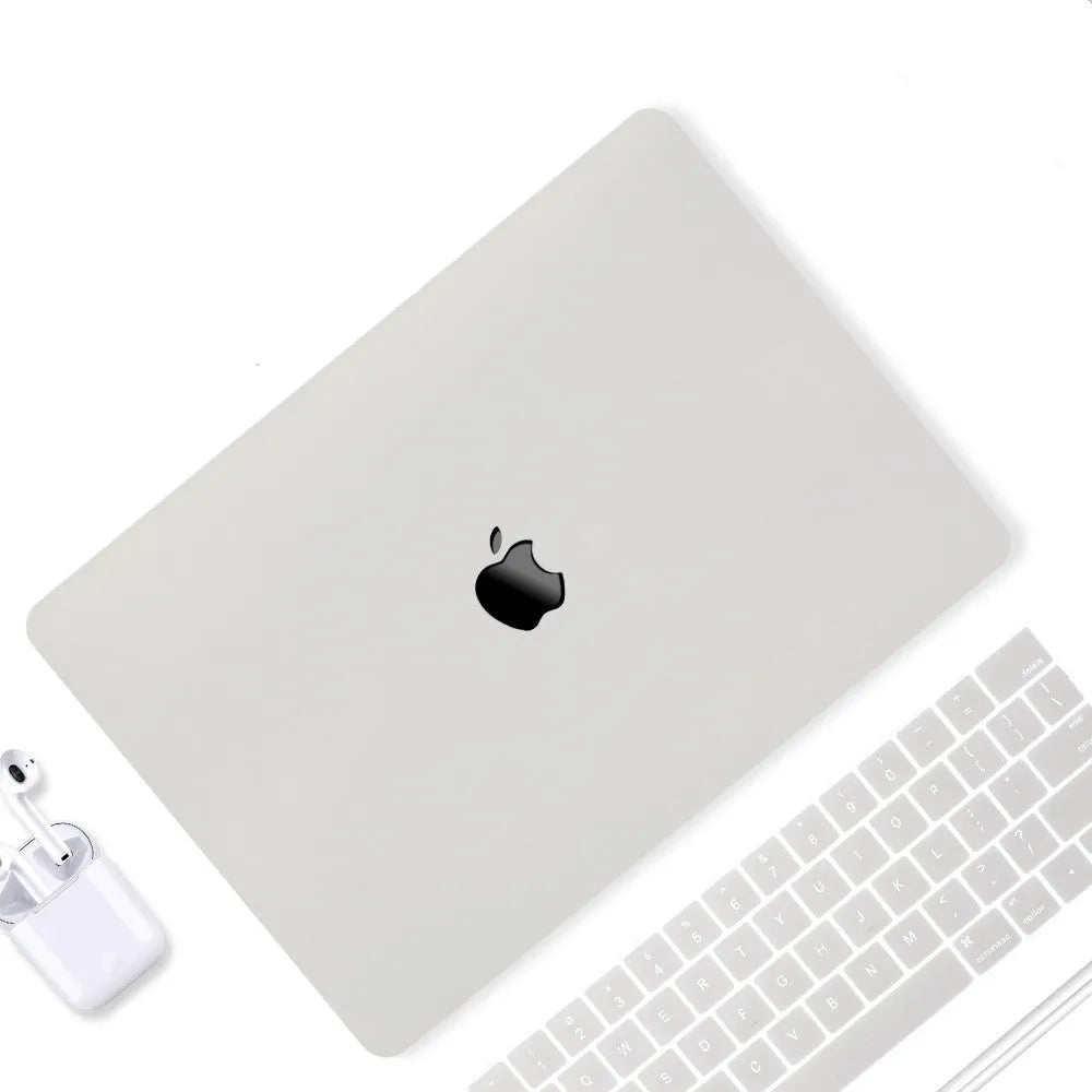 Compatible MacBook Pro protective shell with thin design, mini buckle, and keyboard film in black