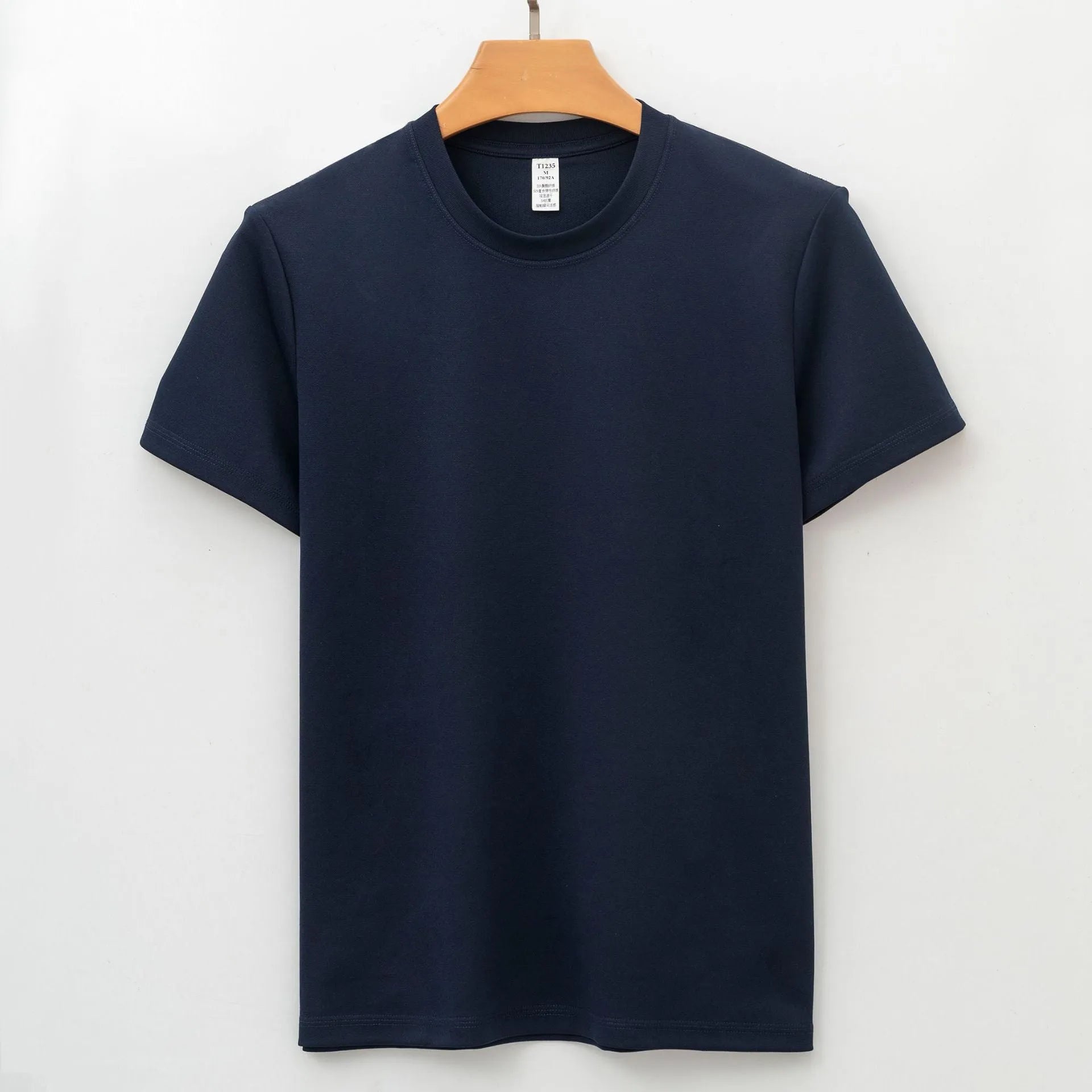 Men's antibacterial quick drying short sleeve shirt in straight cut pullover style