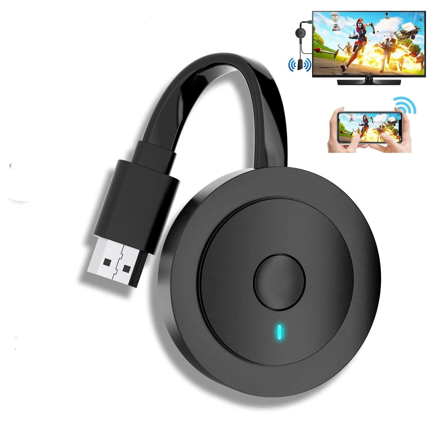Pushbao dual-band WiFi dongle HDMI connector for TV or projector 12x90x30mm 2.4G