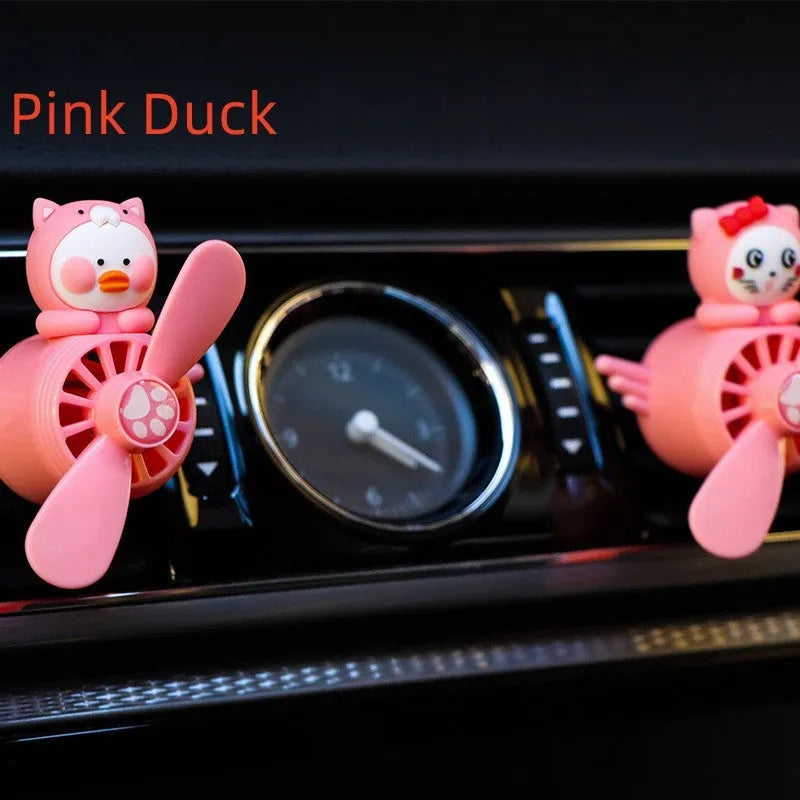 Black husky shaped car air conditioner vent ornament made of ABS plastic