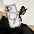 Clear acrylic TPU magnetic phone case for iPhone 17 series in four colour options