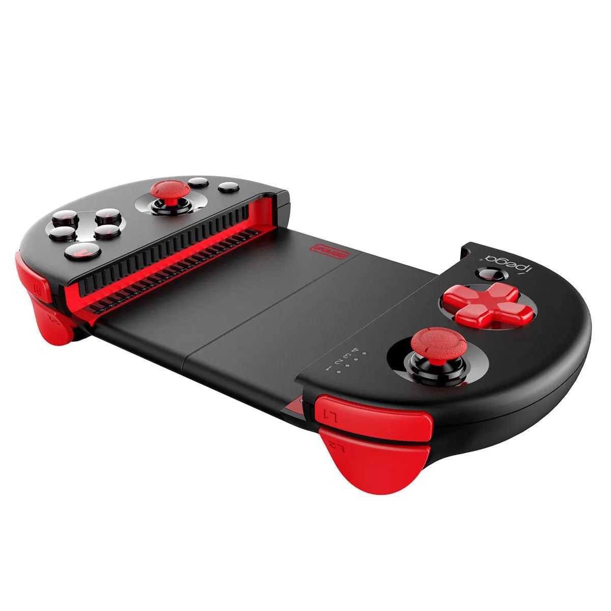 Red Samurai retractable Bluetooth game controller in black for smartphone mobile gaming