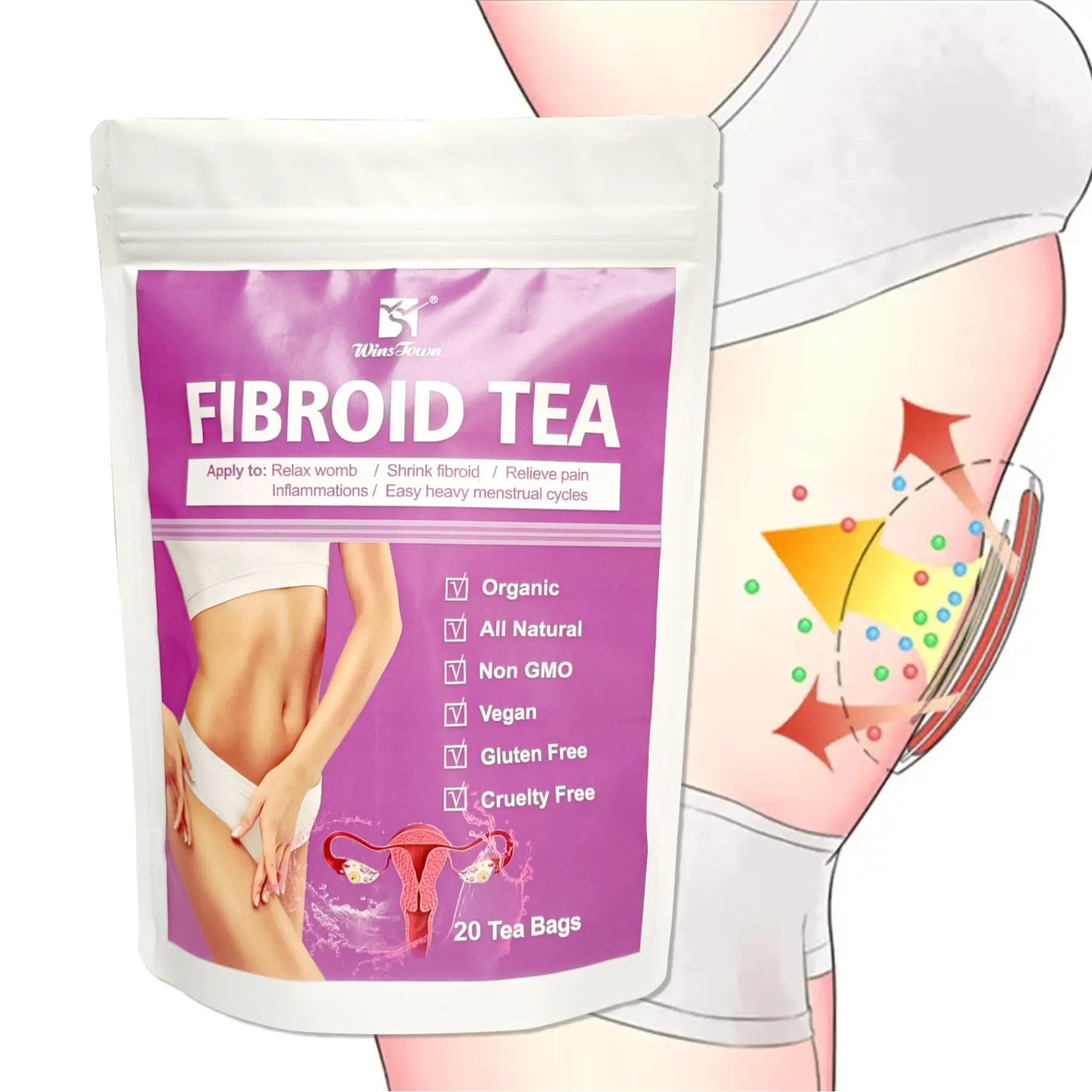 C83 Winstown Fibroid Tea herbal tea bags for cold extract preparation