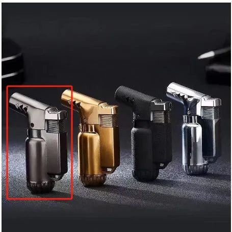 HB805-1 metal windproof punch lighter in black gold grey silver colours