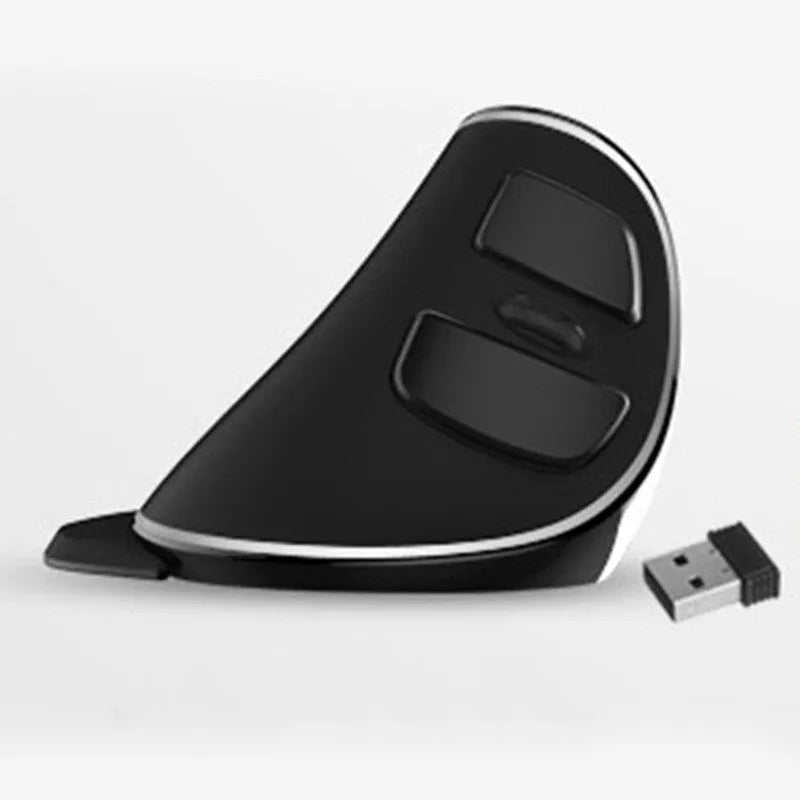 Vertical snail-shaped ergonomic computer mouse with RGB lighting, shown in Symphony style variant.