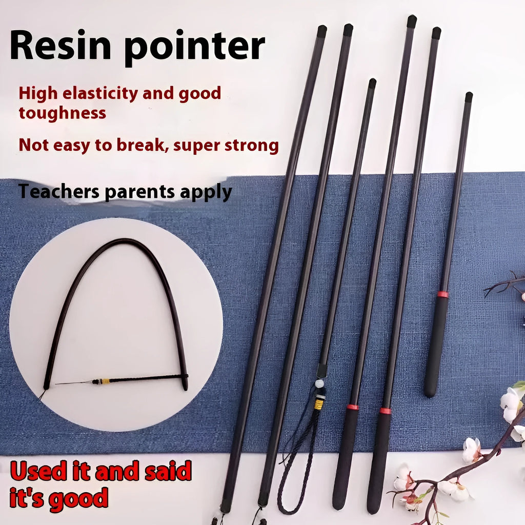 Resin pointer measuring tape showing printed metric markings, available in 40cm, 50cm, 60cm and 70cm lengths.