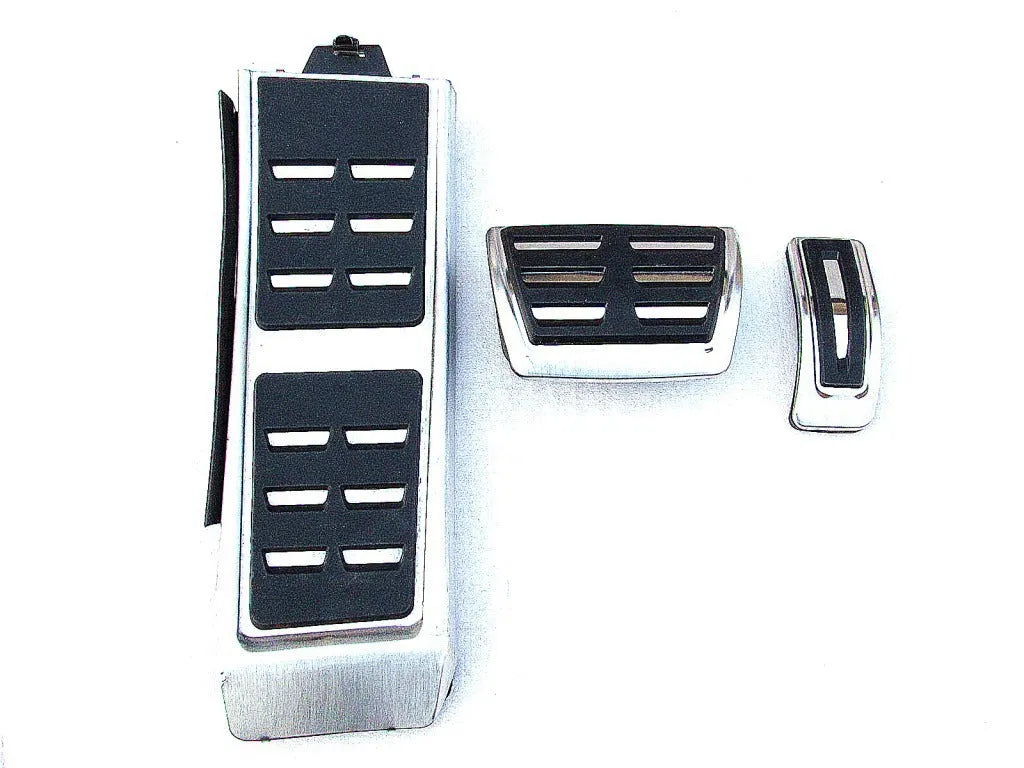 Stainless steel brake and accelerator pedal set for Porsche Macan, black finish