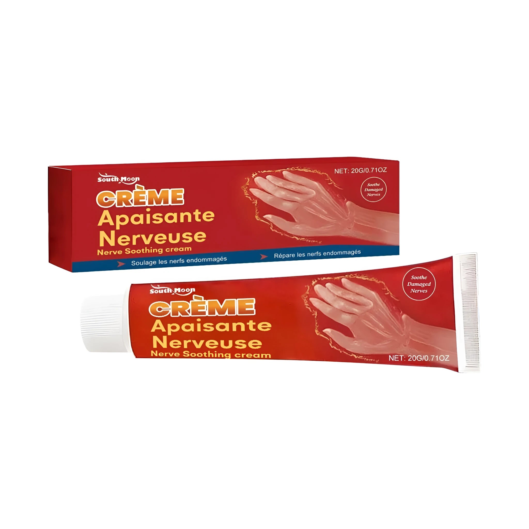 Nerve soothing cream 20g tube with mint, menthol, horse chestnut and Sophora flavescens root formula