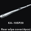 Silvery ABS plastic rear wiper cover trim for 2010 Hyundai cars