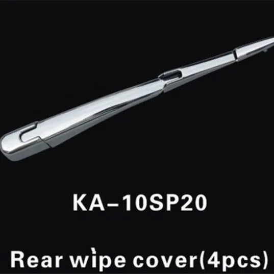 Silvery ABS plastic rear wiper cover trim for 2010 Hyundai cars