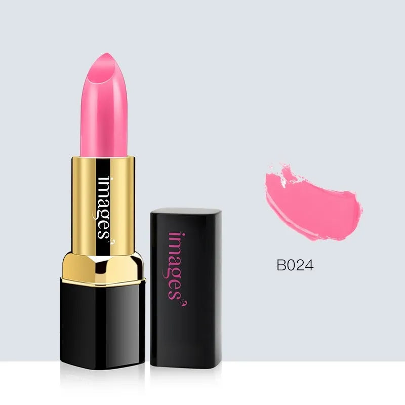 Lipstick lip gloss tube in a range of 10 colours including coral red and barbie pink, 3.8g net weight.