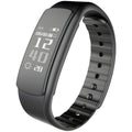 I6 smart sports bracelet in black or green with 0.96-inch touch screen on a TPU wristband.