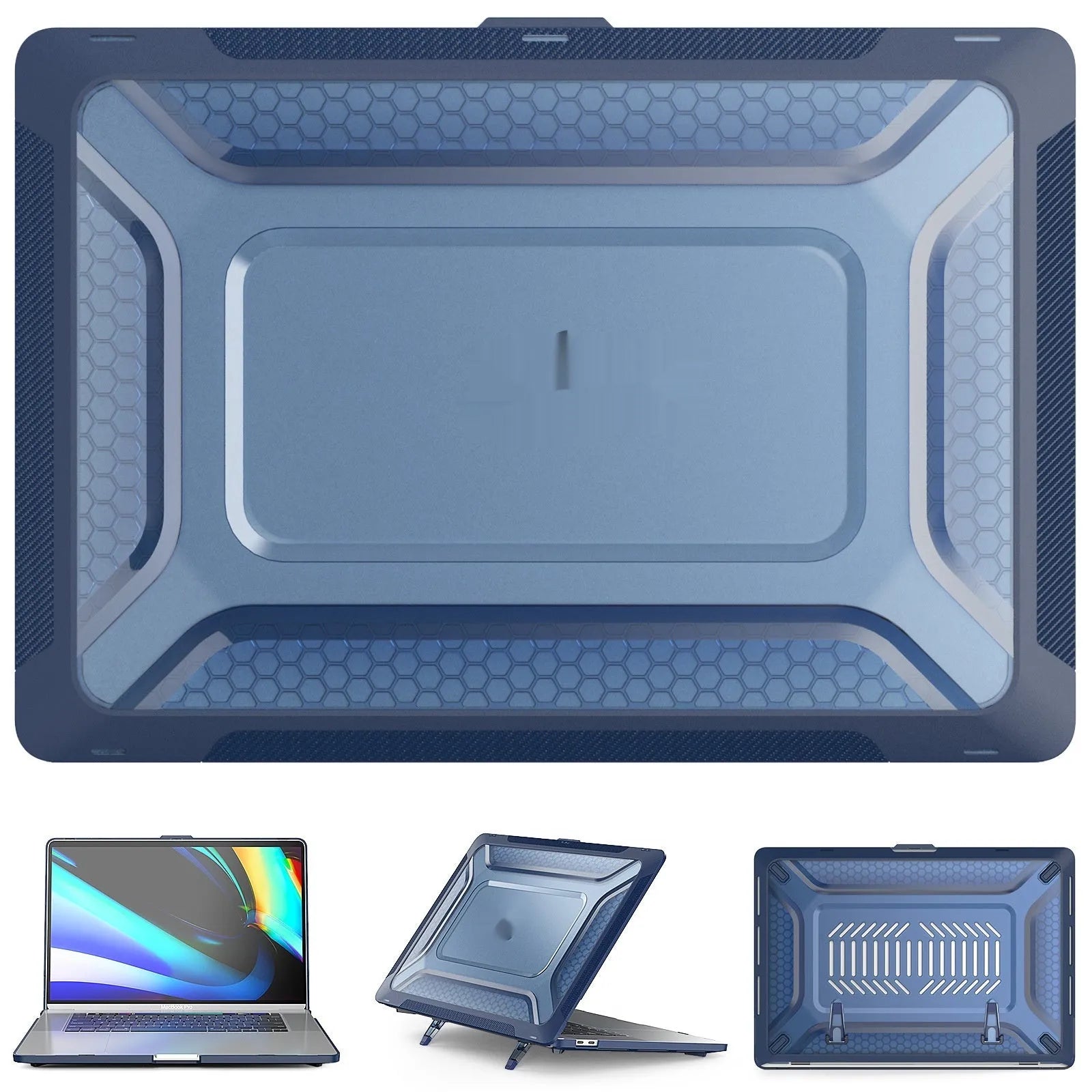 MacBook protective hard shell case in four colour options for Air and Pro laptop models