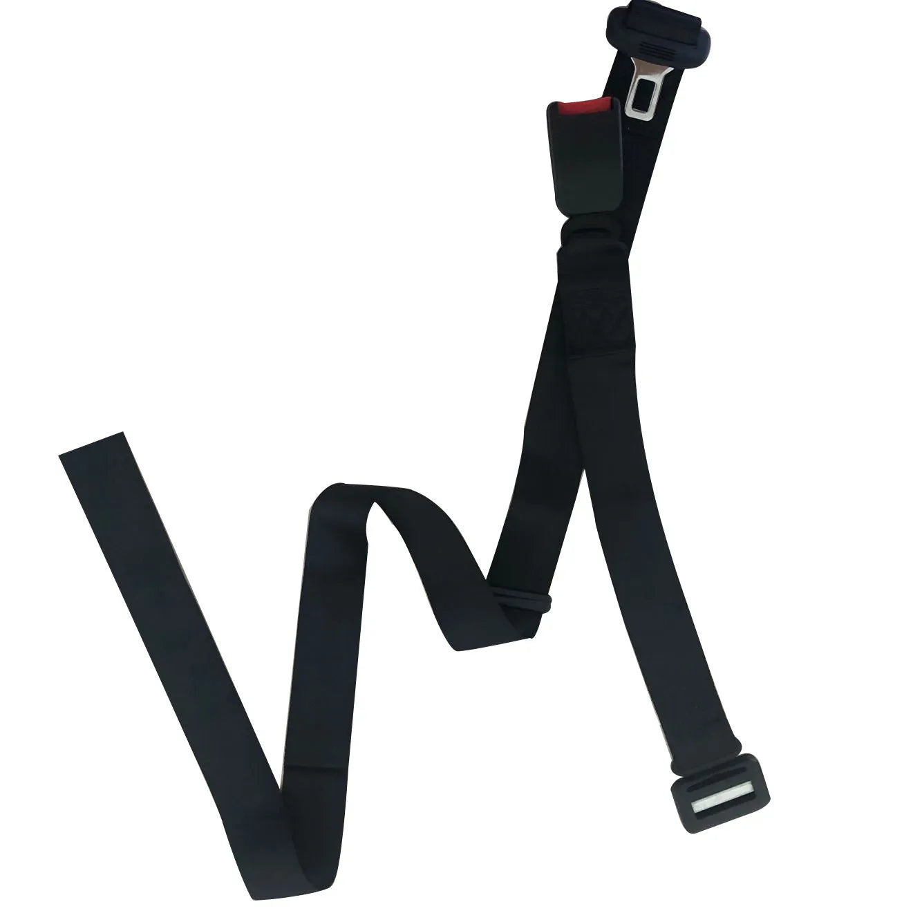 Pregnancy seat belt support in black, beige, and red colour options with wrap-around design