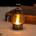 Creative electronic candle craft barn lantern layout decoration in black PP material for bar hotel use