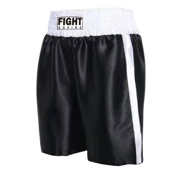 Boxing shorts in multiple colour combinations with contrasting waistband designs for martial arts training