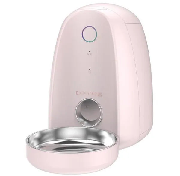 2L automatic WiFi smart pet feeder with stainless steel bowl for small dogs and cats