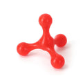 Three-legged silicone chew toy for small and medium dogs in various colours