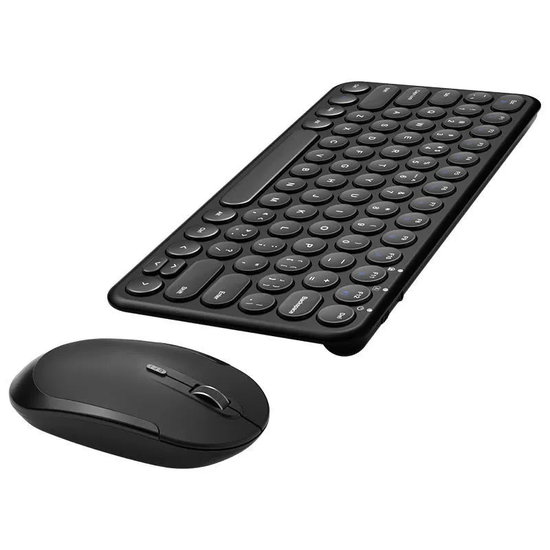 Ultra-thin wireless keyboard and mouse set with USB receiver in white colour option