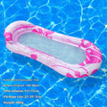 PVC inflatable floating row in gradient colour designs for pool or beach use