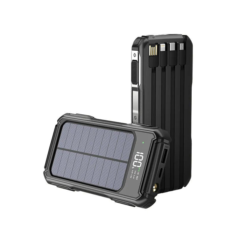 Military grade power bank in black, green or orange with 10000mAh or 20000mAh capacity