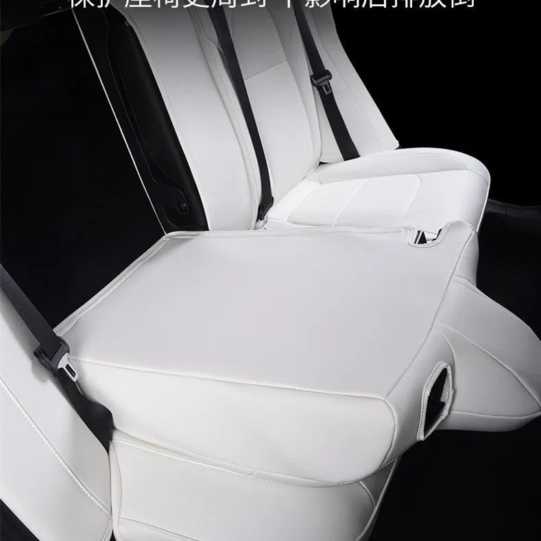 Tesla Model 3 and Model Y PVC car seat cover interior package in black or white colour
