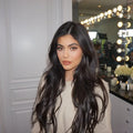 European and American popular wig, 26 inch brown high temperature silk full mechanism wig with long flowing style