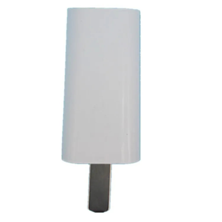 White slim USB charger with 5V 1A output and CE FCC certifications