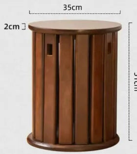 Stackable round iron dining stool in a modern style, shown in a choice of colours.