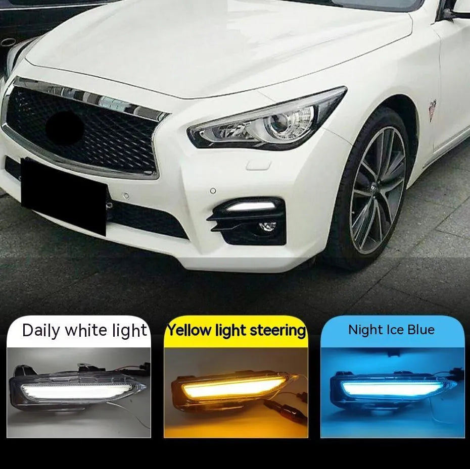 Infiniti Q50 Q70 front bumper replacement LED daytime running light and turn signal unit