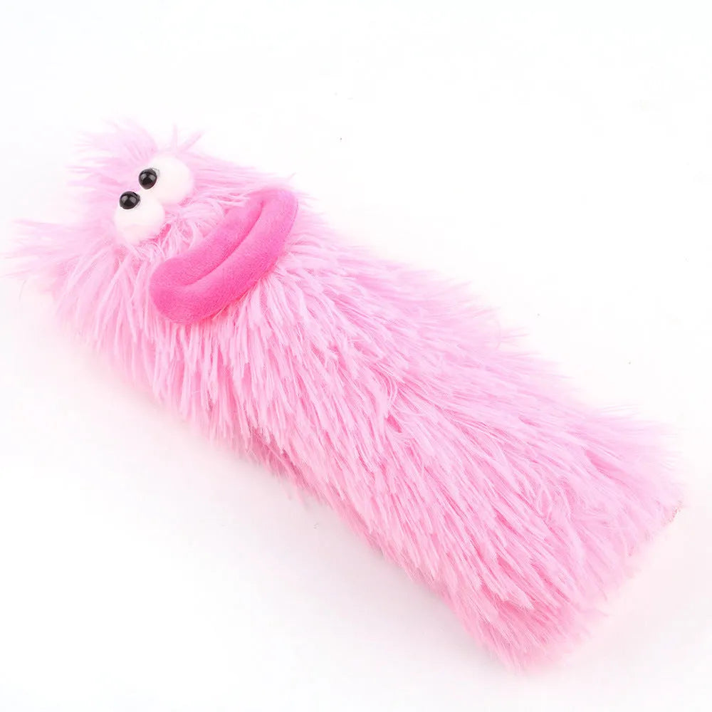 Soft plush cat toy with catnip and crinkle sound in assorted colours