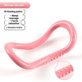 Yoga four piece fitness set showing leg stretcher, pedal puller, yoga ring, and tension rope.