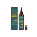 Rosemary hair care essential oil bottle with pointed nozzle and hair comb