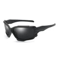 Men's polarized sunglasses with black plastic frame and TAC lens – outdoor cycling and driving eyewear