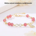 Women's Chinese-style crystal bracelet with Mobius loop and constellation modelling detail