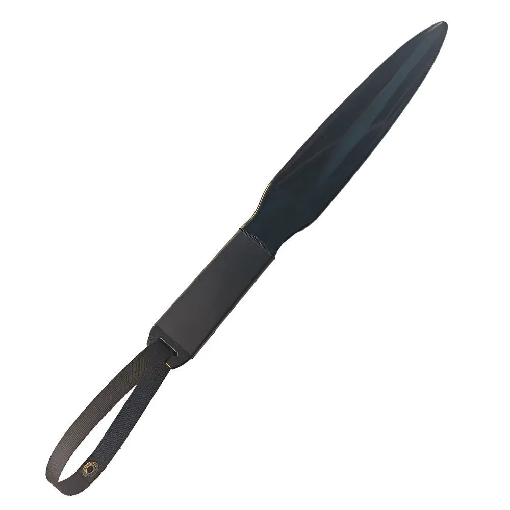 Blue and black nylon dog training break stick measuring 35cm long.
