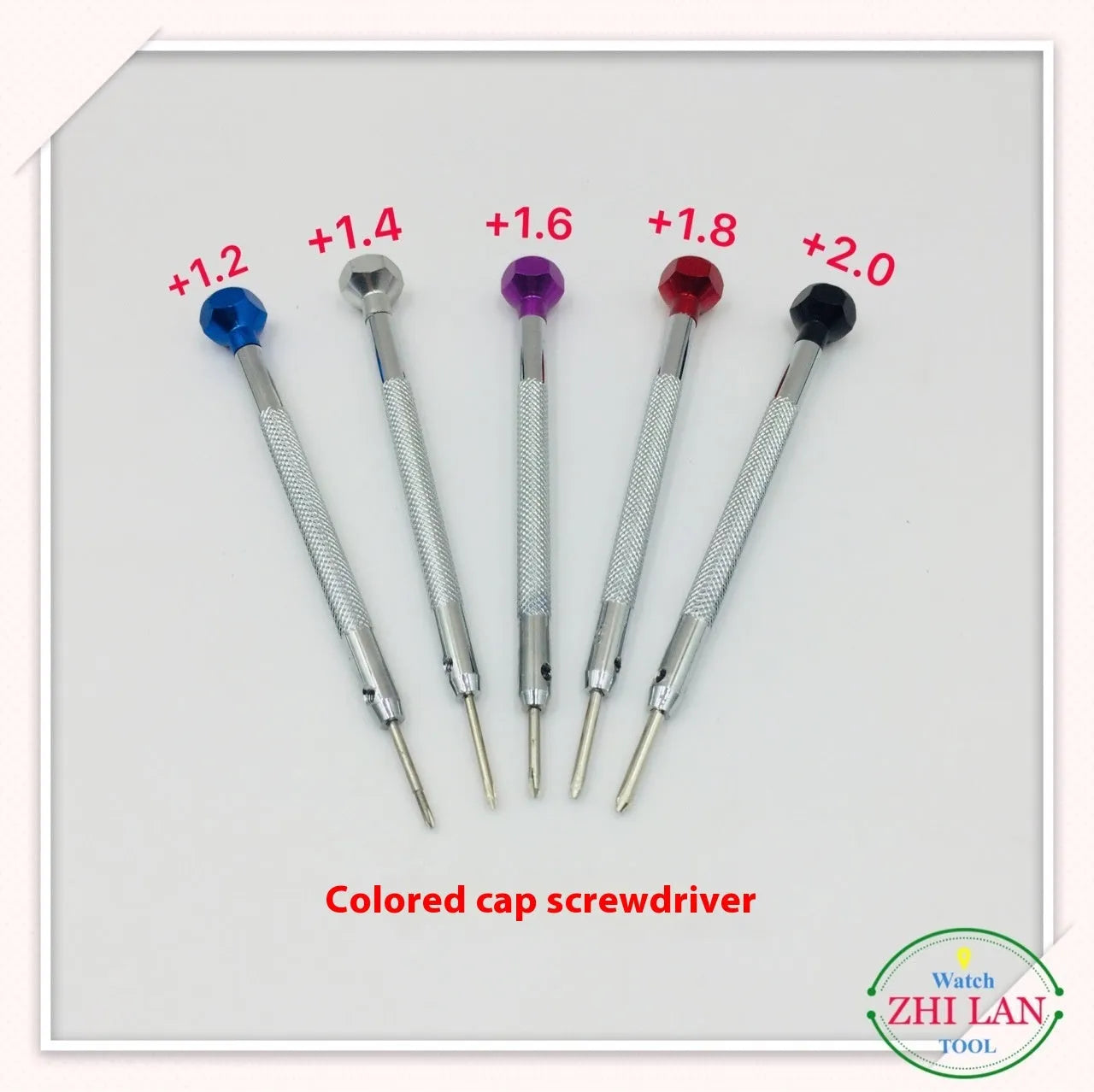 6-piece colour aluminium handle watch repair screwdriver set with spring steel cutter heads