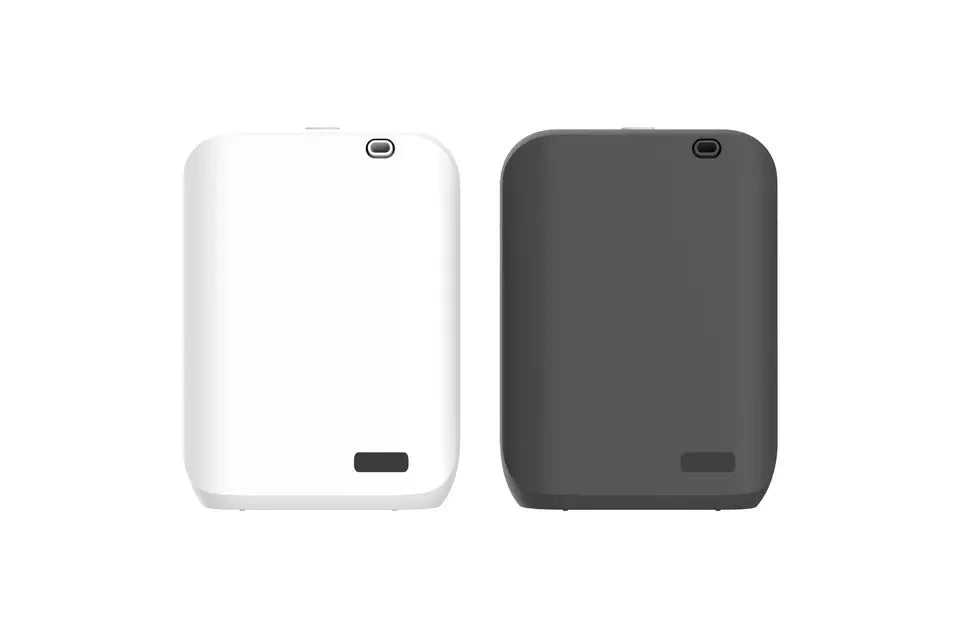 White HVAC wall mount essential oil diffuser with 150ml capacity and smart APP control display