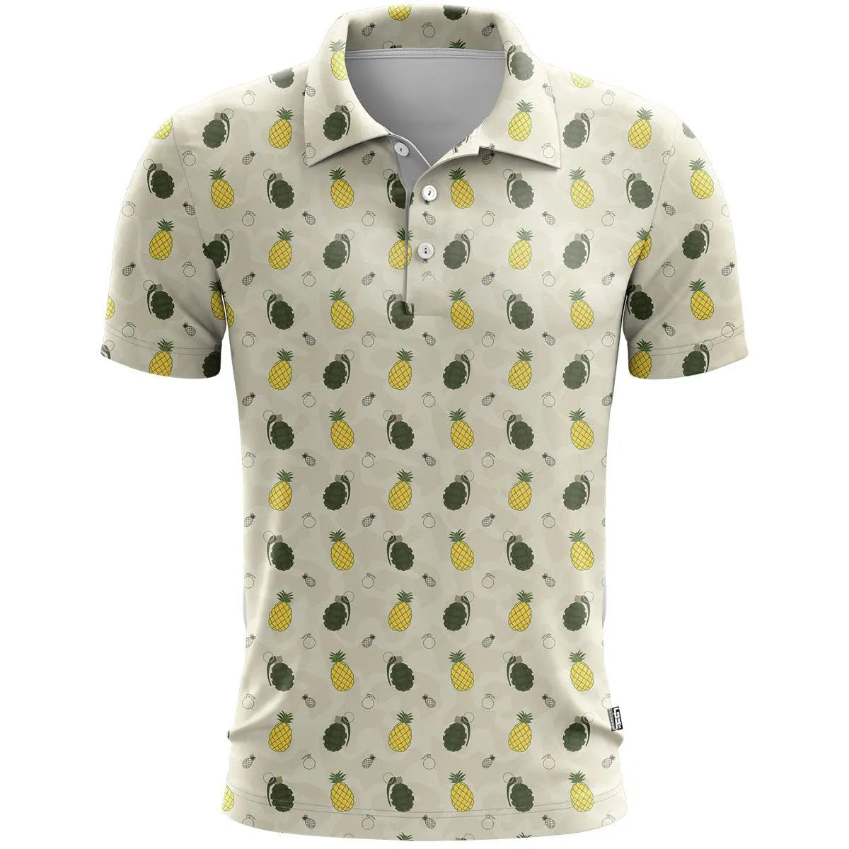 Man's loose-fit 3D printed short sleeve T-shirt in bird eye cloth, shown in multiple colour options.