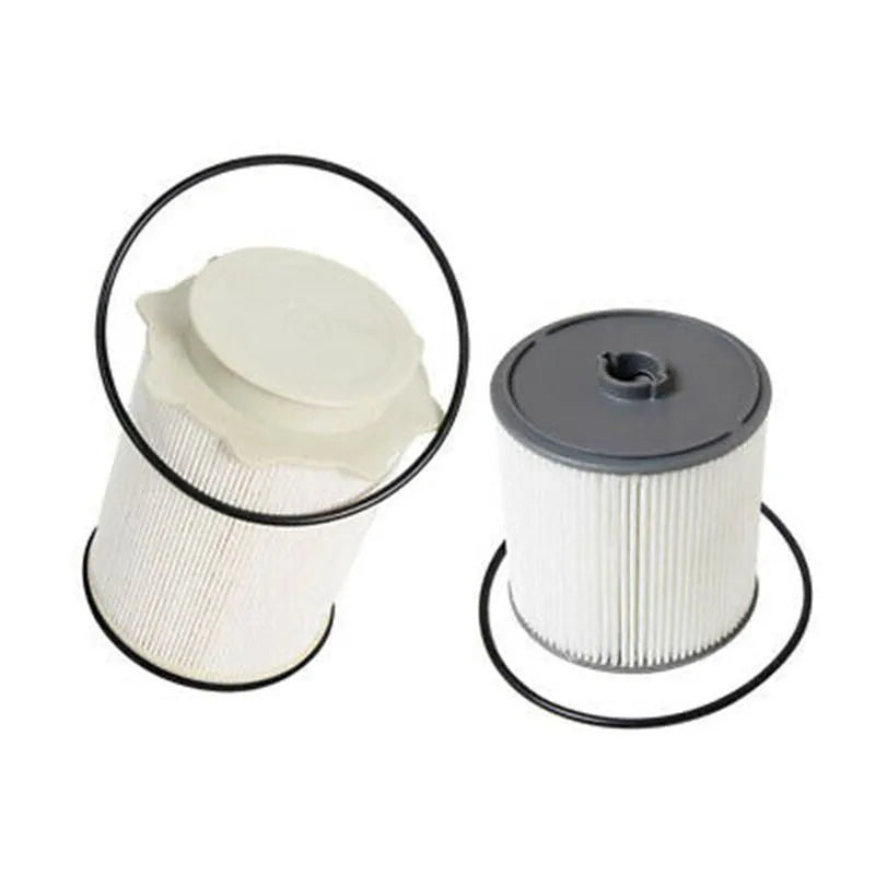 White diesel fuel filter kit for RAM 1500-5500 trucks with chemical fibre filter media