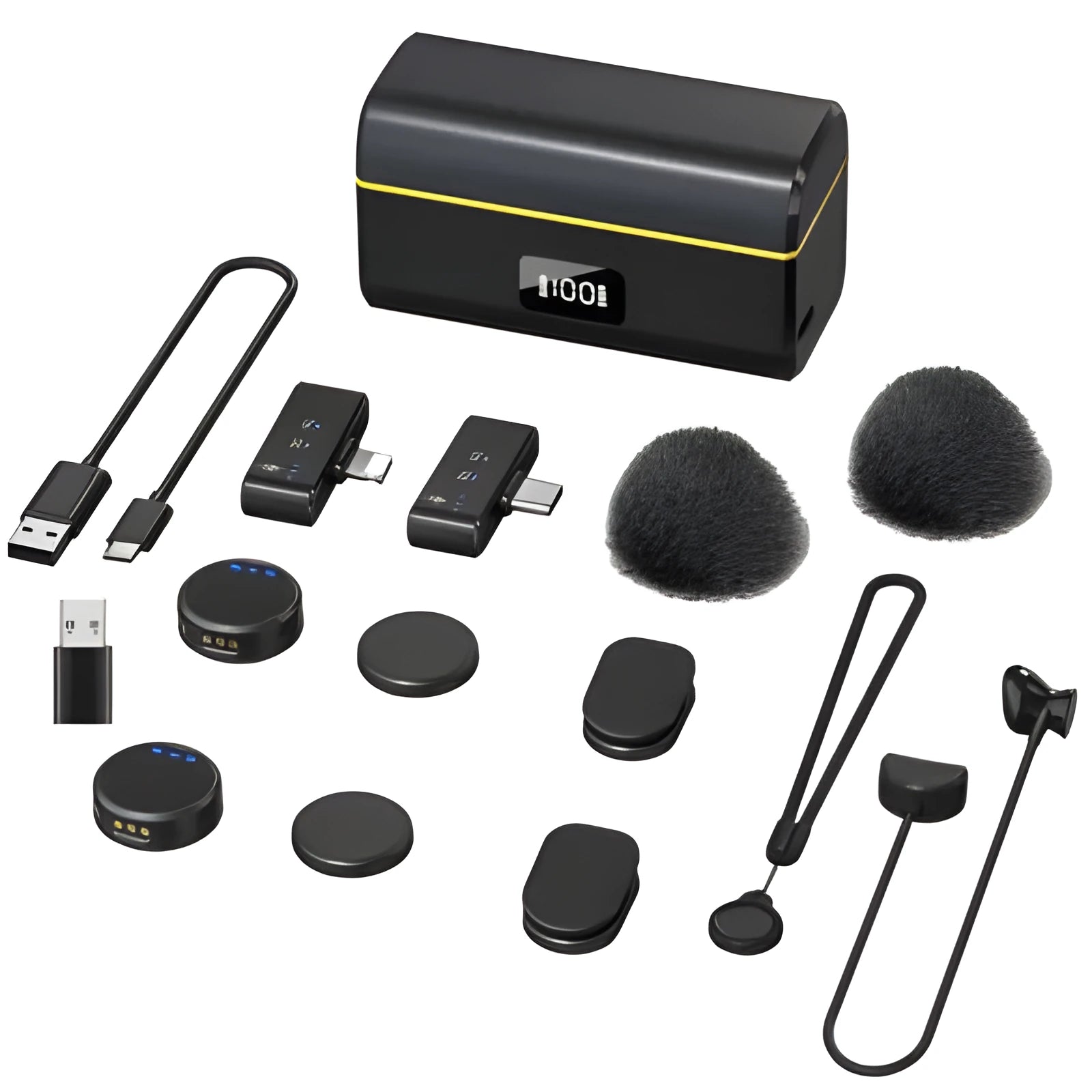 M9 wired monitor earphone headset with 10mm horn, ABS earplugs, and TPU cable on storage box background