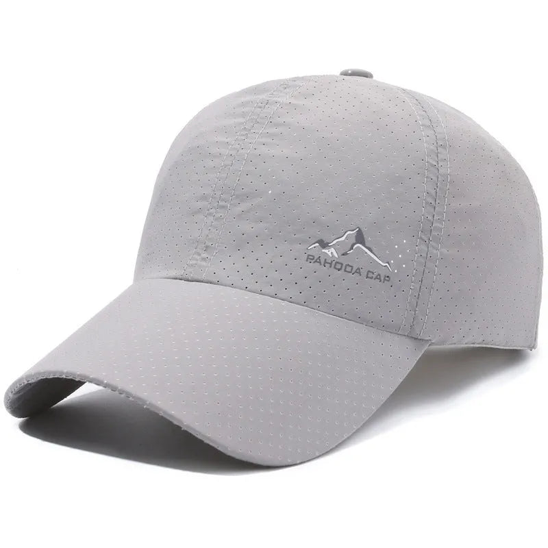 Korean-style adjustable baseball cap in polyester fabric for summer sun protection
