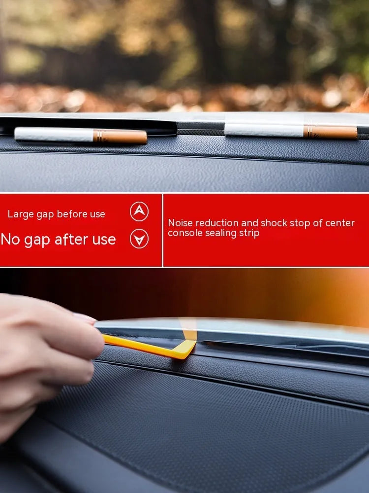 1.6 metre long silicone soundproof seal strip for Mitsubishi Outlander dashboard installation.