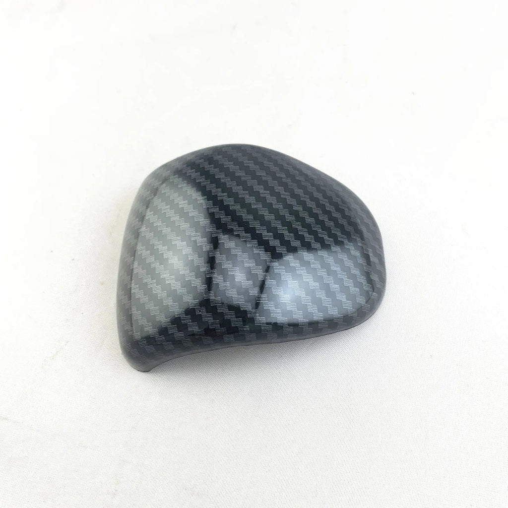 Smart RunK3 carbon fibre pattern gear shift knob cover made from black ABS plastic