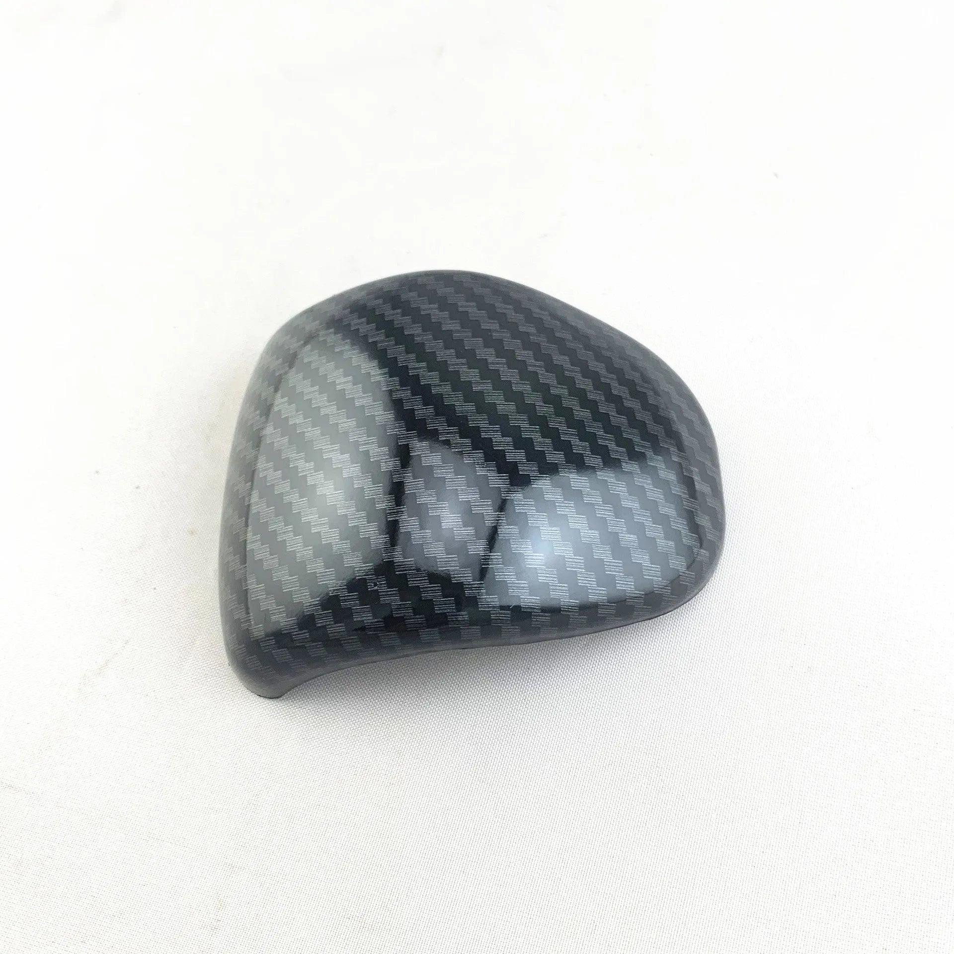 Smart RunK3 carbon fibre pattern gear shift knob cover made from black ABS plastic