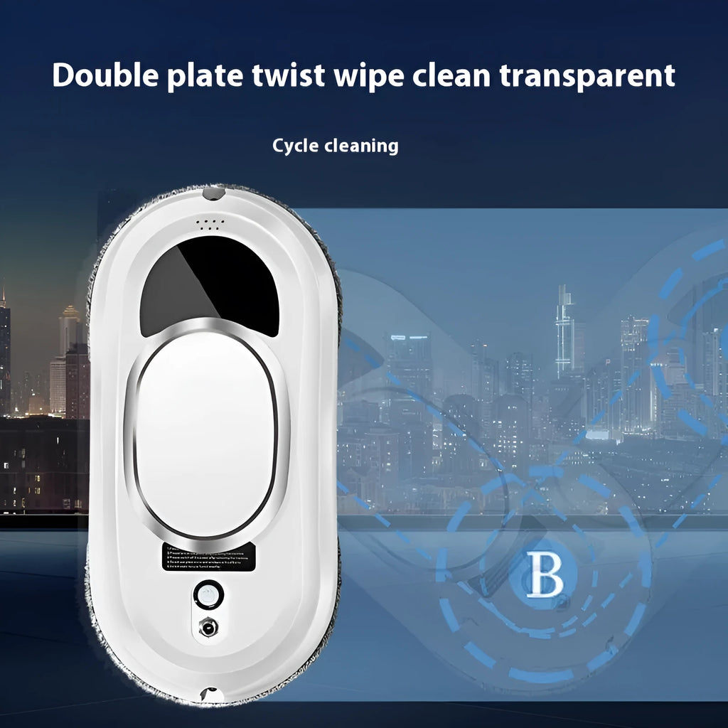 White full-automatic high altitude cleaning machine with remote control and cleaning accessories