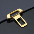 Metal car interior silencer insert shown in gold, matte black, and silver colour options.