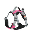 Adjustable polyester dog chest harness in various colours with optional hand holding rope